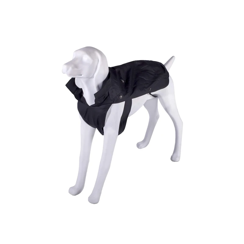 BOXEUR DES RUES Dog Collection Waterproof Coat for Dogs Unisex - Adult, Black, 35 cm - Image 1