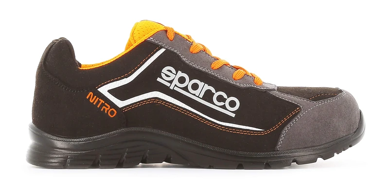 Sparco SPARCO TEAMWORK Scarpa Antinfortunistica Da Lavoro - BASSA PER UOMO E DONNA NITRO S3 SRC, Unisex Adults’ Fire and Safety Boot, NERO/GRIGIO, 12 UK (EU)