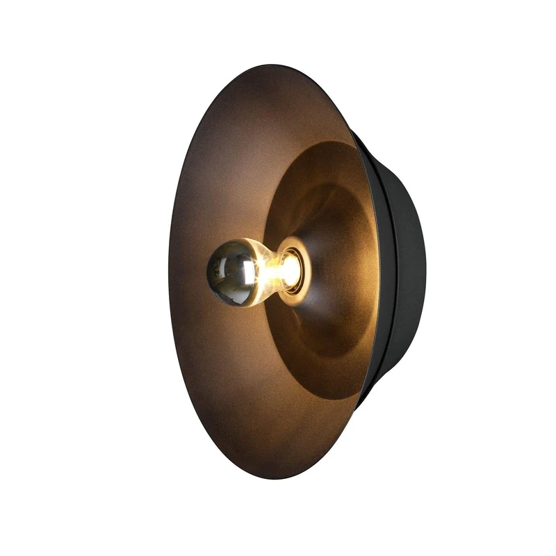 SLV Wall and Ceiling-Mounted Light BATO 35 CW/Ceiling and Wall Lighting Inside, Surface-Mounted Light, Wall-Mounted Light, Ceiling Spotlight / E27 60W Black