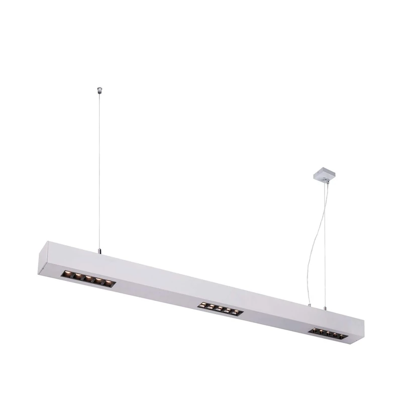 SLV Pendant Light Q-LINE PD/Living Room lamp, Interior Lighting, Dining Room Drop Light, LED, Ceiling Light / 3000K 46W 2100lm Grey dimmable 30 Degrees