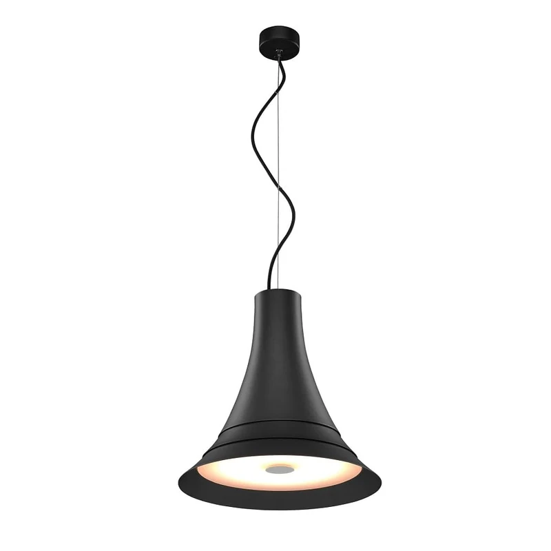 SLV Pendant lamp BATO 35 PD/Living Room lamp, Interior Lighting, Dining Room Drop Light, LED, Ceiling lamp / 2700K 21W 1300lm Black dimmable 100 Degrees