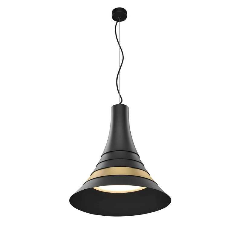 SLV Pendant Light BATO 45 PD/Living Room lamp, Interior Lighting, Dining Room Drop Light, LED, Ceiling lamp / 2700K 30W 1450lm Gold dimmable 100 Degrees