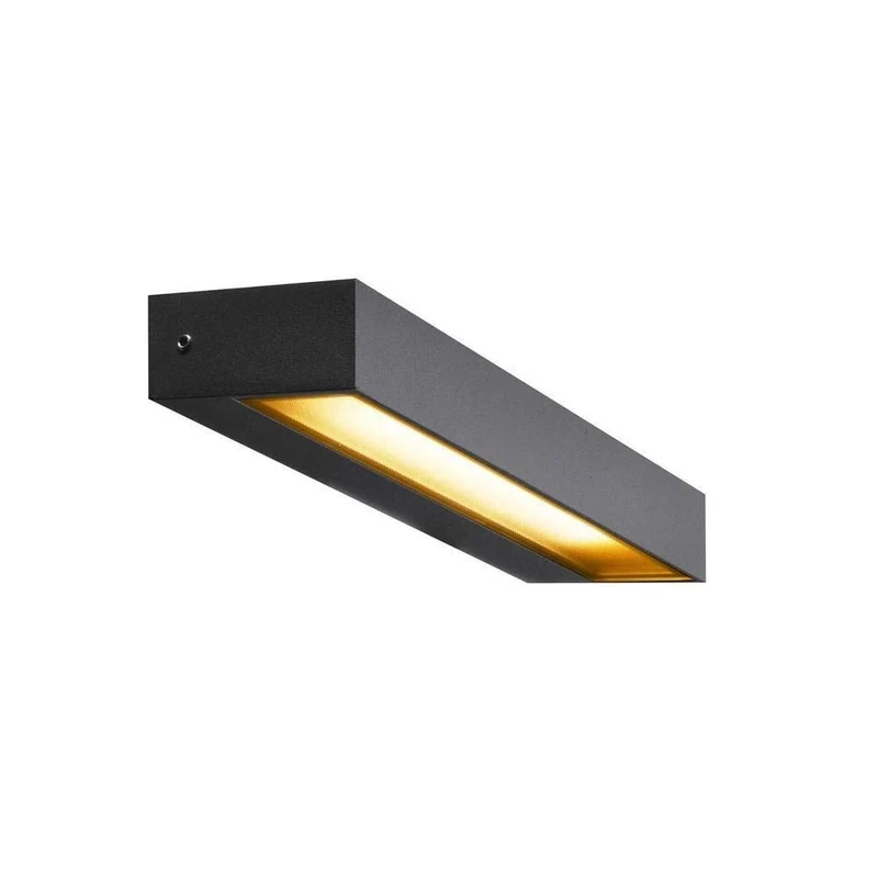 SLV Wall-Mounted Light PEMA® WL/Lighting for Walls, Paths, entrances, LED spot Outdoor, Surface-Mounted Light Outdoor, Garden lamp / IP54 3000K 7.7W 450lm Anthracite 110 Degrees