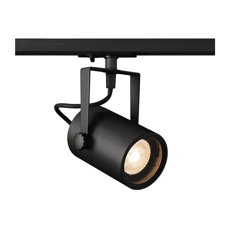 SLV 1-Phase System Light Euro SPOT Track SPOT/Spotlight, LED spot, Ceiling spot, Ceiling Light, Track System, Interior Lighting / GU10 25W Black