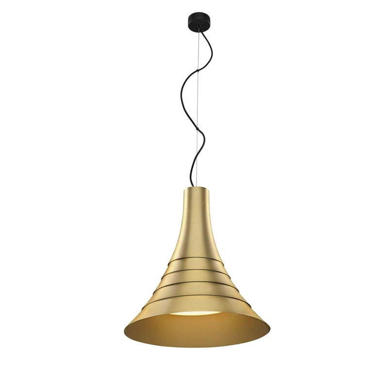 SLV Pendant Light BATO 45 PD/Living Room lamp, Interior Lighting, Dining Room Drop Light, LED, Ceiling lamp / 2500K 30W 1900lm Gold dimmable 100 Degrees - Image 1