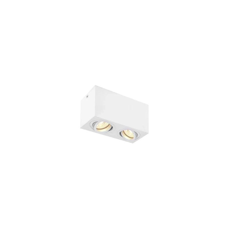 SLV Ceiling-Mounted Light TRILEDO Double/spot, floodlight, Ceiling Spotlight, Ceiling Light, Surface-Mounted Light, Indoor Lighting / GU10 10W White