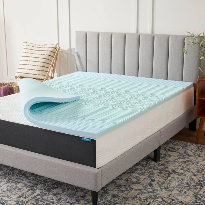 LUCID Mattress Topper, Foam, Gel, Twin XL
