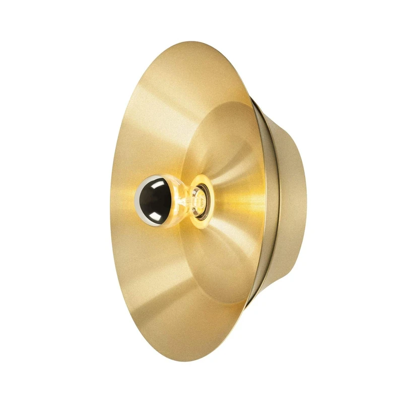 SLV Wall and Ceiling-Mounted Light BATO 35 CW/Interior Ceiling and Wall Lighting, Surface-Mounted Light, Wall-Mounted Light, Ceiling Spotlight / E27 60W Brass