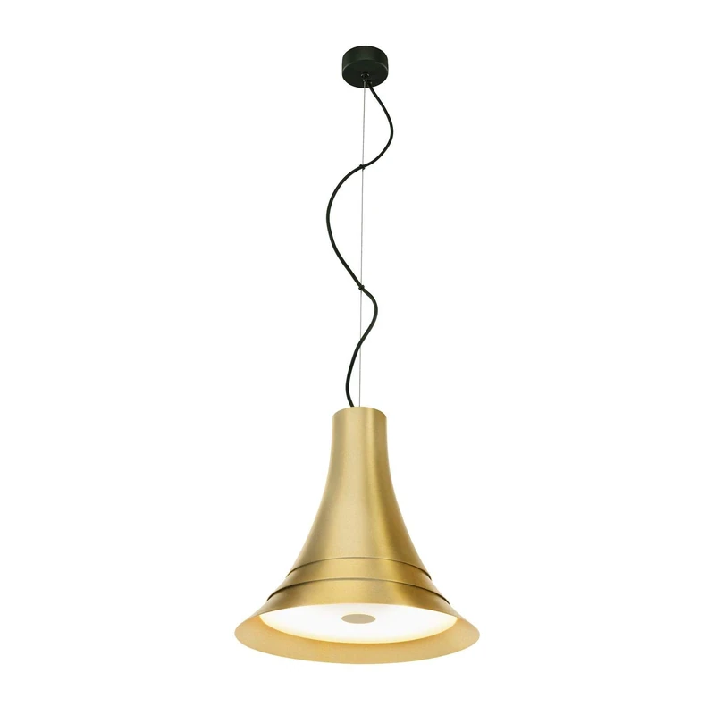 SLV Pendant Light BATO 35 PD/Living Room lamp, Interior Lighting, Dining Room Drop Light, LED, Ceiling lamp / 2500K 21W 1500lm Gold dimmable 100 Degrees