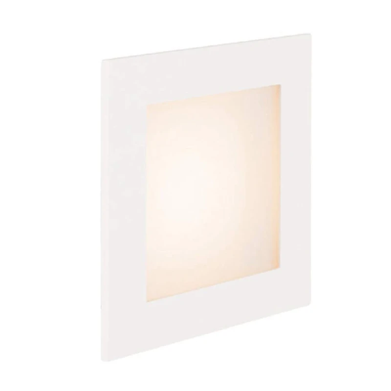 SLV Wall recessed Light Frame LED 230V Basic/Ceiling and Wall Lighting Inside, LED spot, recessed Light, Wall recessed Light, Ceiling Spotlight / 2700K 3.1W 140lm White