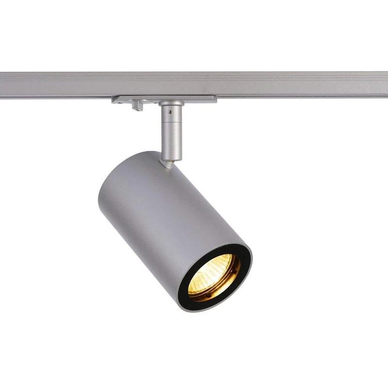 SLV 1-Phase System Spot Enola_B Track SPOT/Spotlight, LED spot, Ceiling Spotlight, Ceiling Light, Track System, Indoor Lighting / GU10 50W Grey