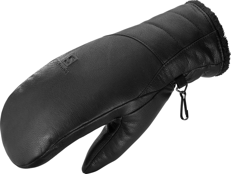 SALOMON Comfortable Running/Hiking Gloves for Women Native Mitten W, Black, XS, LC1183900