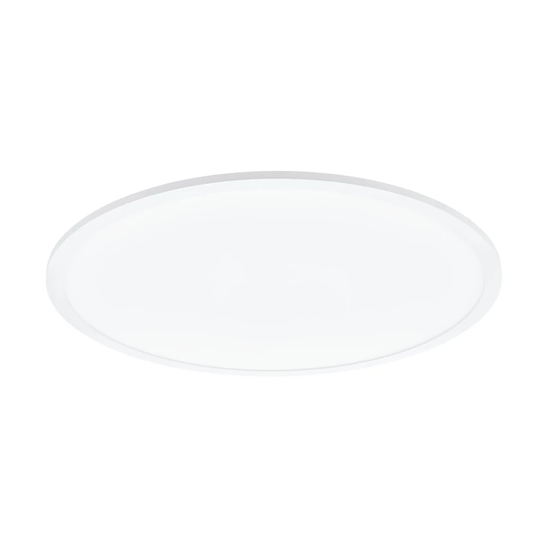 Eglo LED Ceiling Light Panel Sarsina, dimmable Ceiling lamp Made of White Aluminium and Plastic, Flush Mount Kitchen Lighting, Neutral White, Ø 24"