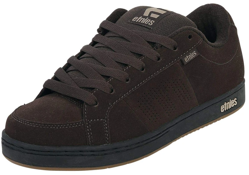 Etnies Kingpin - Classic Skate Heritage Fashion Style with on-Trend Puffy Look, Reinforced Cupsole - Brown/Black/Tan - 4,5