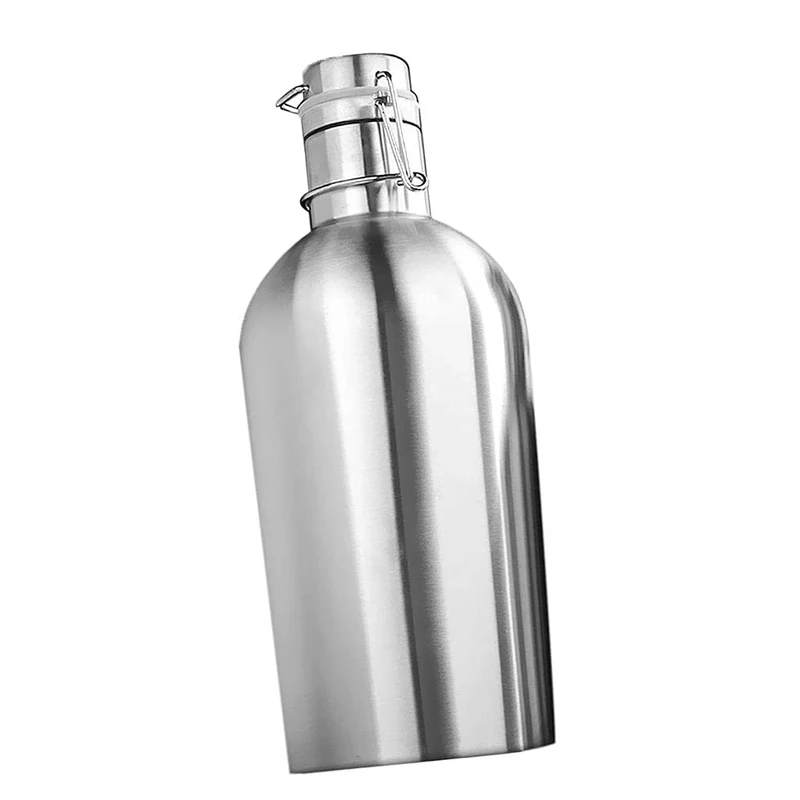 B Blesiya 64 Brew Beer Growler/Hip - Stainless Steel Materials