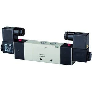 RIEGLER 116189-517.3503 5/3-Way Vents Electropn Centre Ventilated G 1/4 230V 50Hz 550l/min Pack of 1