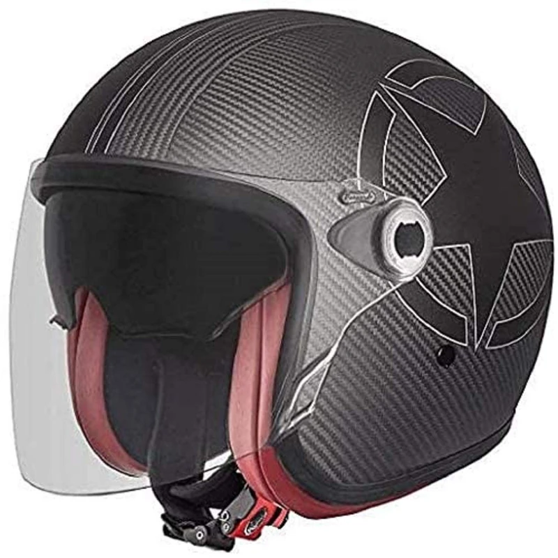 Premier HELMET VINTAGE STAR CARBON BM,GREY CARBON/WHITE,L