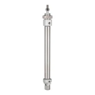 RIEGLER 114807-11.DM.12060 Round Cylinder "MI" Double-Acting Piston Diameter 12, Stroke 60, M5 x 0.8, Pack of 1