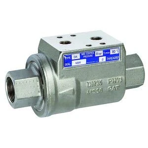 RIEGLER 137365-351.986 Pneumatic Bet Stop Valve Single NO, MS Vern, FKM, Rp 1 1/2, Pack of 1