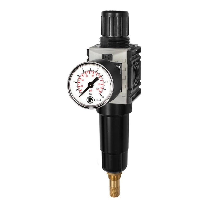 RIEGLER Futura-mini 142434-FUM 821 M-10 Filter Regulator Metal Housing Std.mano VA G 1/4 0.5-10 Pack of 1