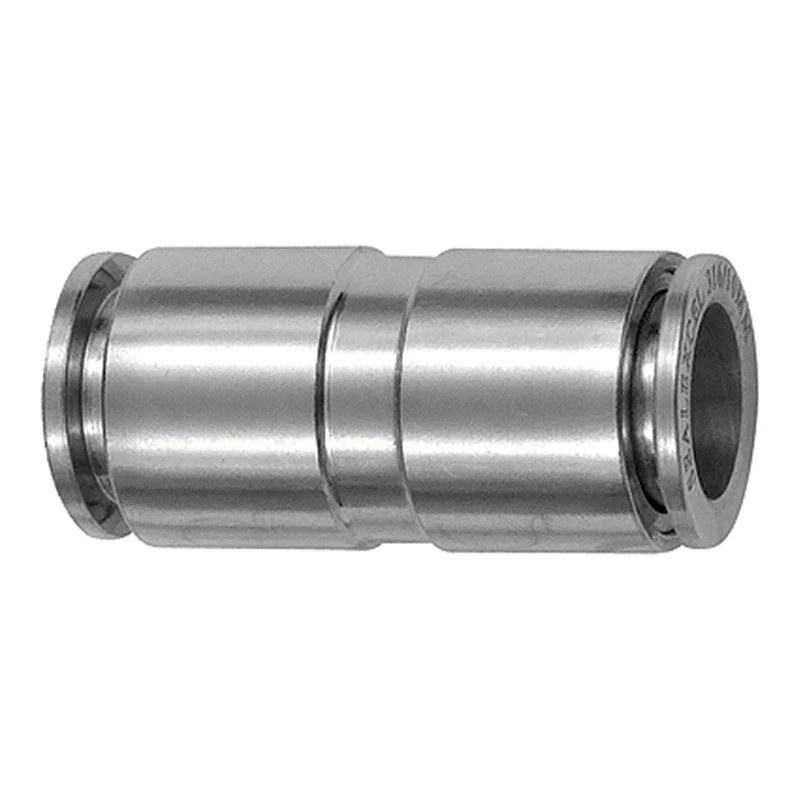 Straight plug-in connection, for hose outer diameter 12 mm, working pressure max. 20 bar, stainless steel 1.4404