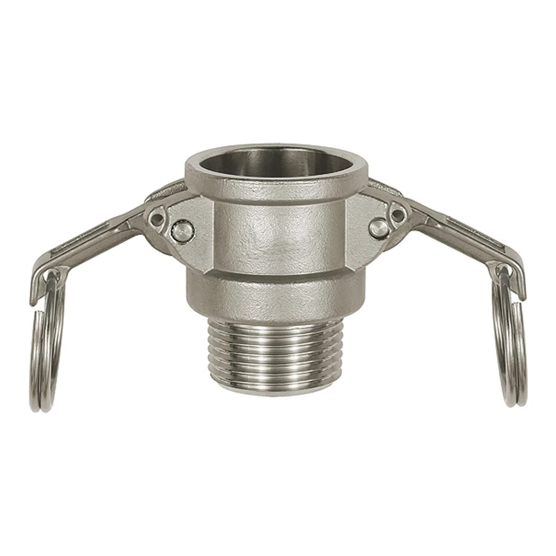 RIEGLER Kamlok 108112-1113.212-ES Quick Coupling Socket with AG, Type B, ES 1.4401, R 2 1/2, Pack of 1