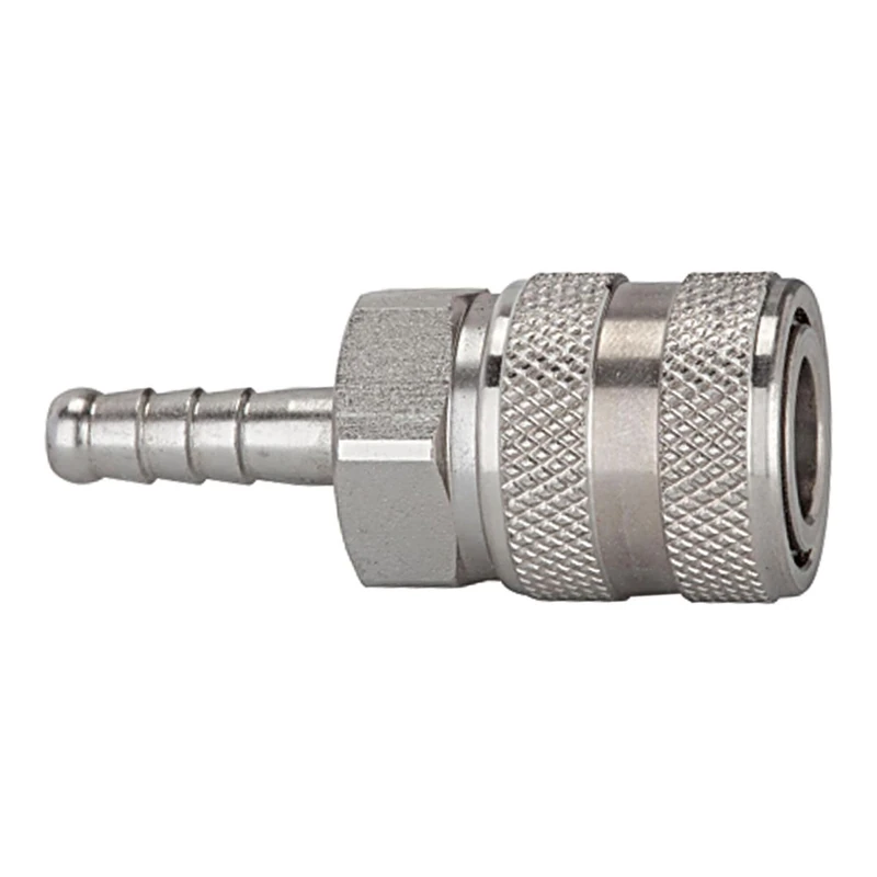 RIEGLER 107341-243.144-8 Quick Release Coupling NW 7.2, Stainless Steel 1.4305, Nozzle LW 8, Pack of 1