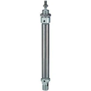 RIEGLER 114825-11.DM.16075 Round Cylinder "MI" Double-Acting Piston Diameter 16, Stroke 75, M5 x 0.8, Pack of 1