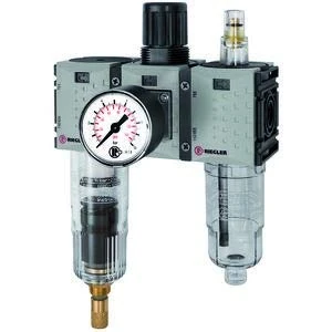 RIEGLER Futura Mini 142485-FUM 633-8 WE 3-Piece Set PC Beh Standard Mano G 1/4 0.5-8 VA 1 Piece