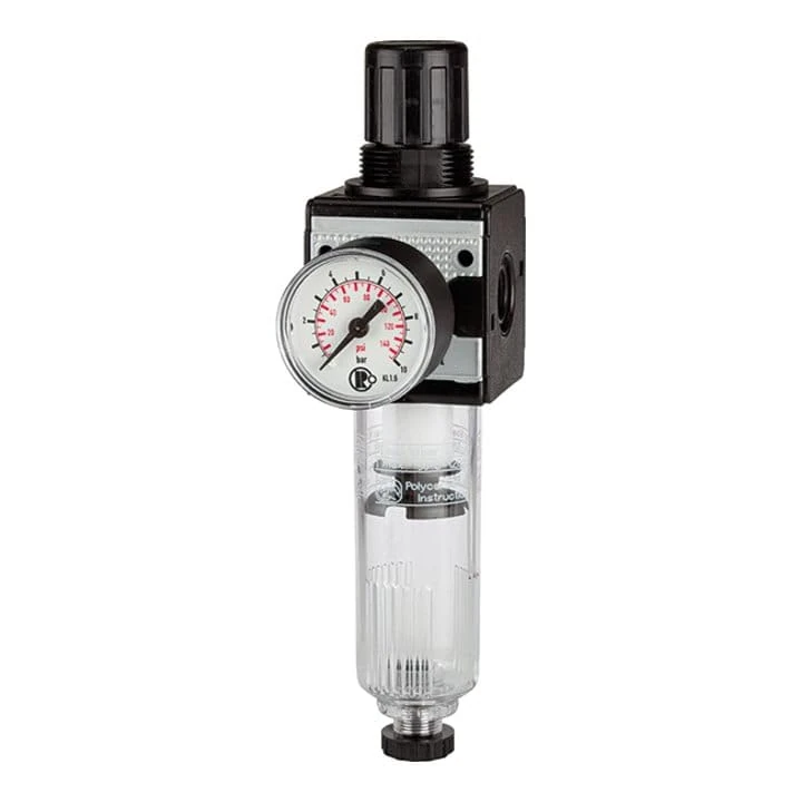 RIEGLER Multifix 100473-C 12-K 6-HA Filter Regulator PC Container BG 1 G 3/8 0.2-6 Bar HA Pack of 1