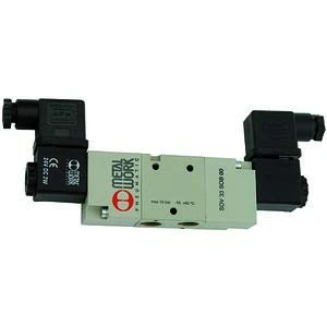 RIEGLER 106538-517.122-38 3/2-Way Valve, Electropneumatic, Bistable, G 3/8, 24 V DC, Pack of 1
