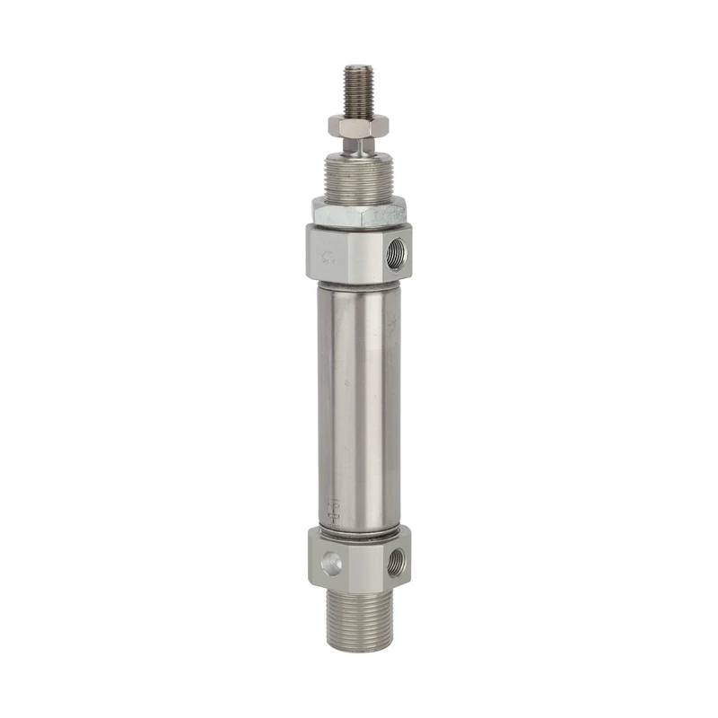 RIEGLER 114889-11.DM.32075 Round Cylinder "MI", Double-Action, Piston Diameter 32, Stroke 75, G 1/8, Pack of 1