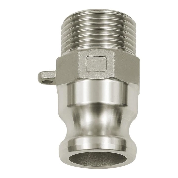 RIEGLER 108137-1116.30-ES Kamlok Quick Connect Connector with AG, Type F, ES 1.4401, R 3, 1 piece