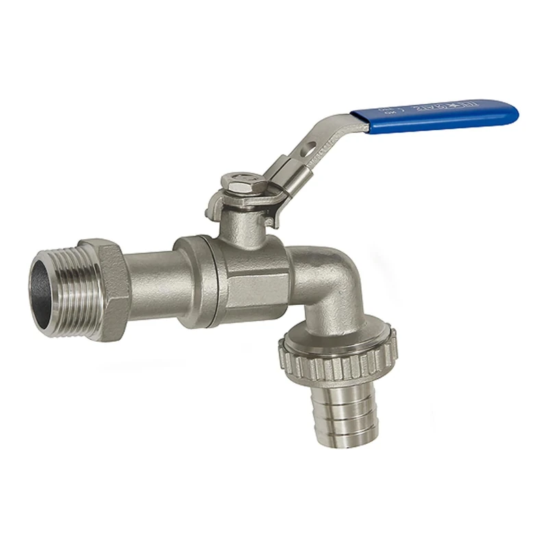 RIEGLER 103422-KAH.10-ES Ball valve stainless steel 1.4408, G 1 AG, DN 25, 1 piece
