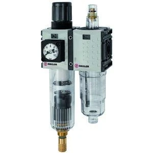 RIEGLER Futura Mini 142473-FUM 611-8-KMC WE 2-Piece Set for PC-Beh, Kompaktmano, G1/4, 0.5-8, VA-NC, Pack of 1