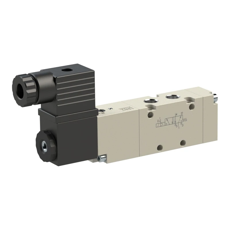 RIEGLER 106550-517.205-38 5/2-way Mono-Stable Electric Valve, G 3/8, 230 V, 50 Hz, Pack of 1