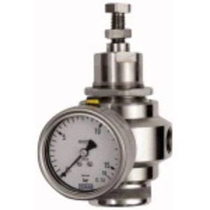RIEGLER 133527-580RM1-38-4 Stainless Steel Pressure Regulator, 1.4401, BG 1, G 3/8, 0.4-4.0 Bar, Pack of 1