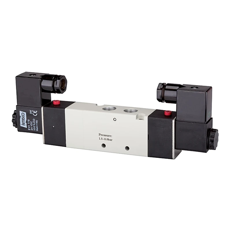 RIEGLER 116155-517.3004 Electric 5/3-Way 4 V Central with G 1/4 24 VDC 950 L/min 1 Piece