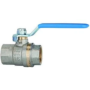RIEGLER 103185-330.10-B Ball Valve Standard Version Blue Lever IG/Female Thread MS Vern G 2 1/2 Pack of 1