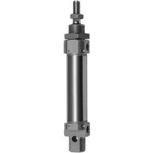 RIEGLER 105820-1.DMD.25200 Round Cylinder, Double-Action, Magnet, Piston Diameter 25, Stroke 200, G 1/8, Pack of 1