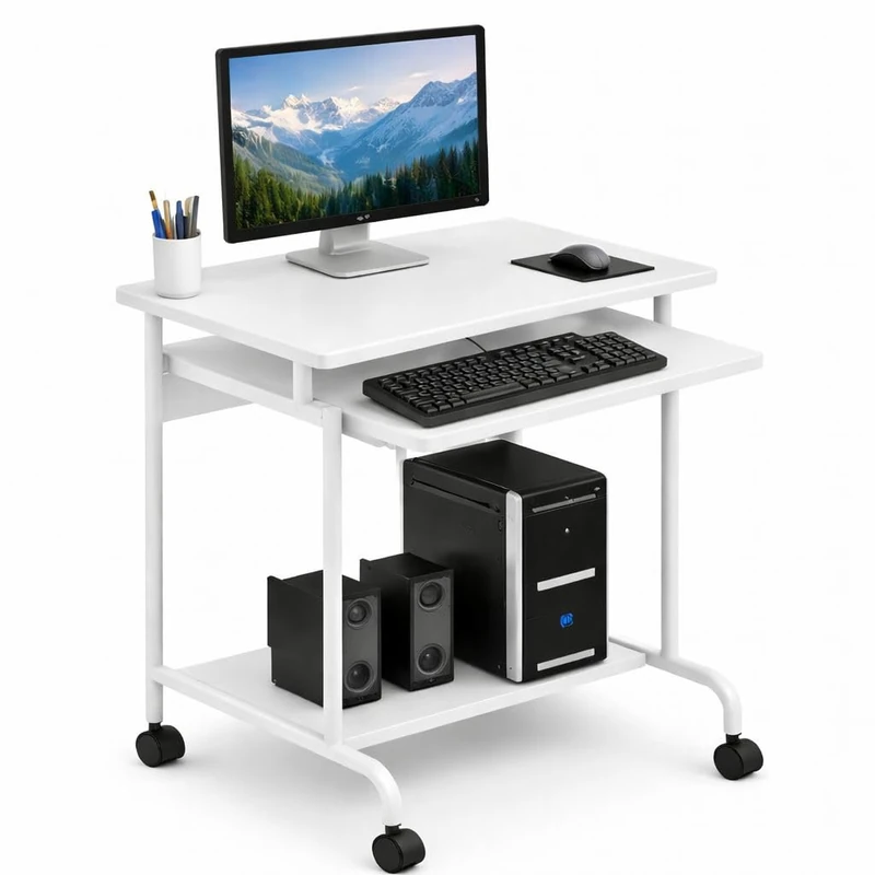 Techly 105926 Computer Desk 'Compact' White