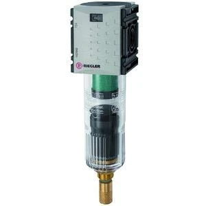 RIEGLER Futura-mini 142450-FUM 881-C Microfilter with PC Container, BG 0, G 1/4, VA-NC, Pack of 1