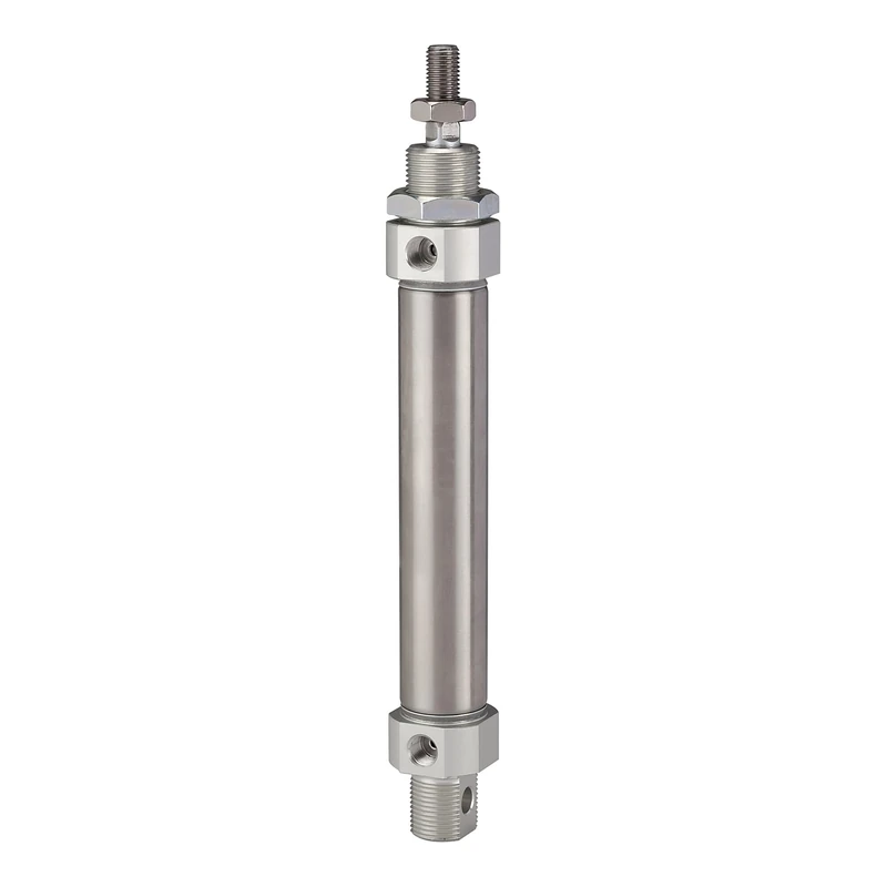 RIEGLER 114842-11.DM.20060 Round Cylinder "MI" Double-Acting Piston Diameter 20, Stroke 60, G 1/8, Pack of 1