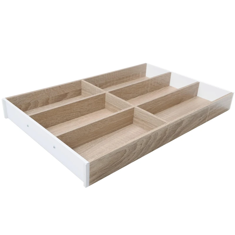 Blum AMBIA-LINE cutlery tray | premium drawer organiser for modern kitchens & cabinets | protects, sorts & organises cutlery clearly | with anti-slip feet | 47 × 30 × 5 cm | Bardolino Oak - Image 1