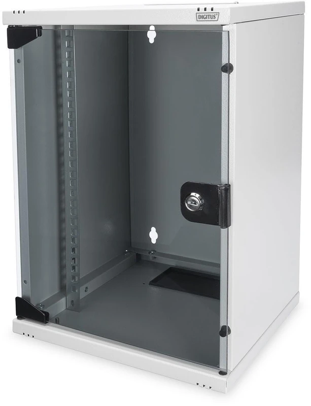 DIGITUS 10" Set - Network cabinet 6U - Shelf - Power strip - 8-Port Patch Panel - 8-Port Gigabit Switch