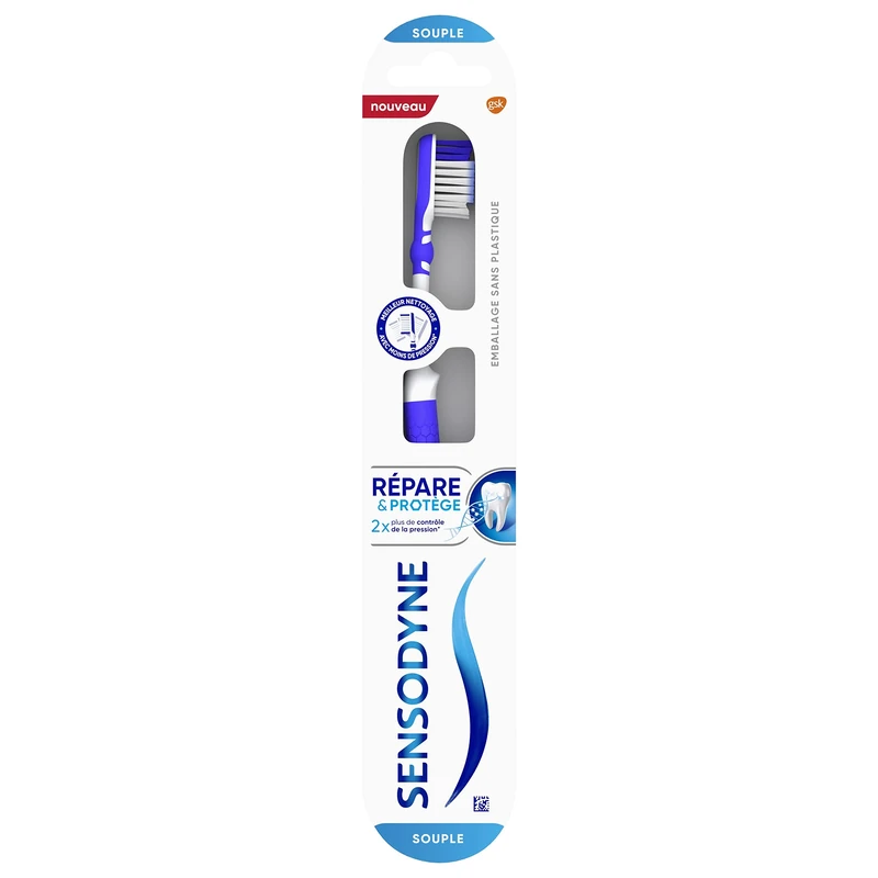 Sensodyne Soft Toothbrush Repair/Protect, Specially Designed for Sensitive Teeth, Assorted colour
