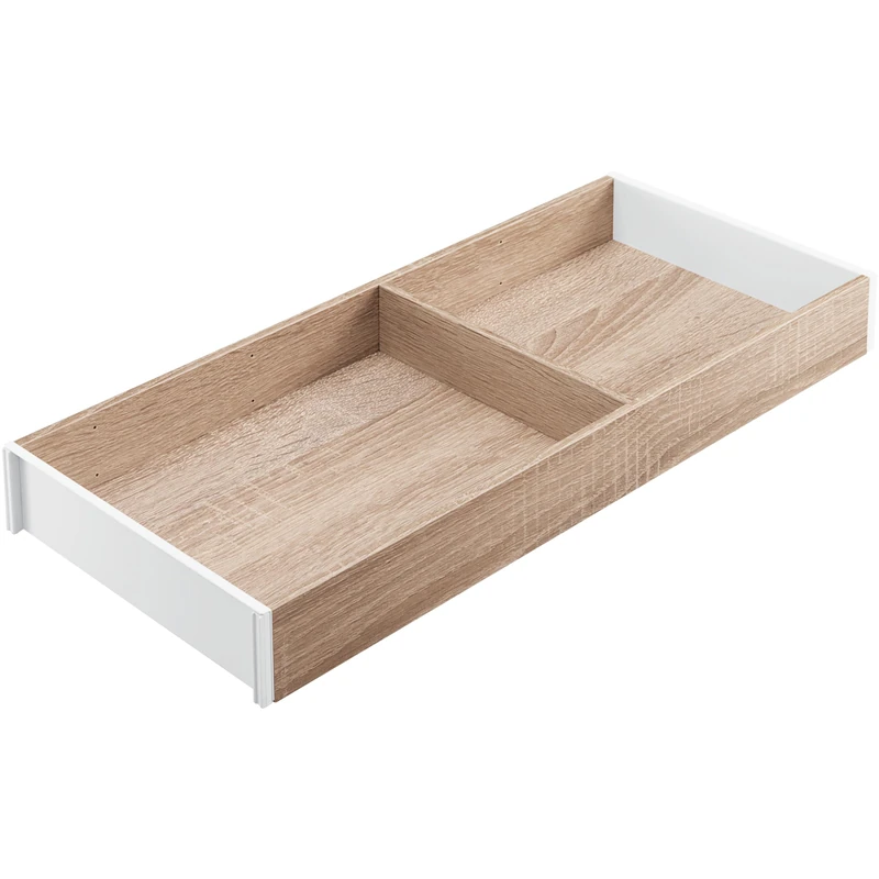 Blum AMBIA-LINE drawer organiser in premium wood decor | ideal for kitchen, bathroom & wardrobe | modularly usable and secure hold thanks to anti-slip feet | 42×22×5 cm| Bardolino Oak