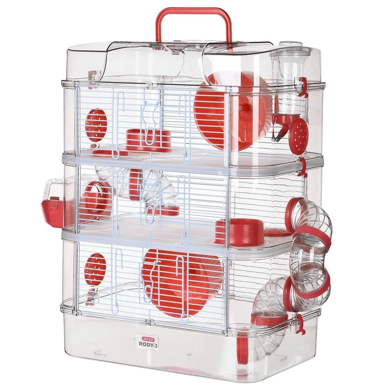 Zolux Rody 3 Inch Hamster, Mouse and Gerbil Cage Trio 1 Unit (Pack of 1) - Image 1