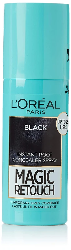 L'Oreal Paris Magic Retouch Root Touch Up Hair Colour, Black, Pack of 3