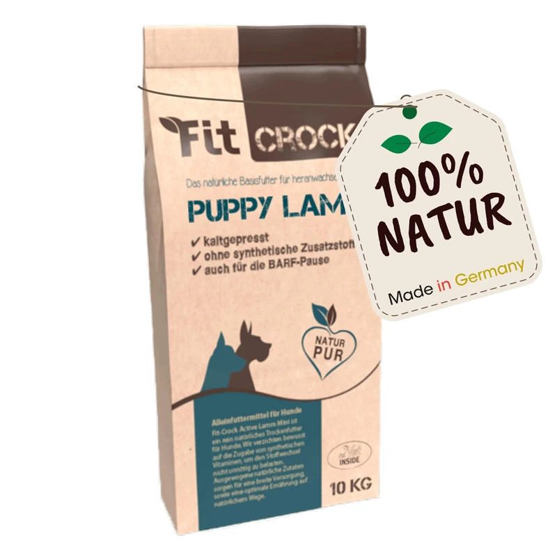 cdVet Fit-Crock dry feed for dogs Puppy lamb 10 kg, grain-free